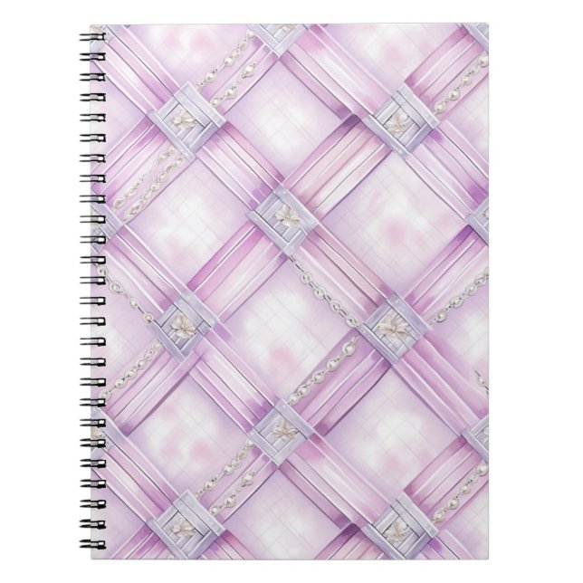 Cuaderno Perlas blancas rosadas (Frente)