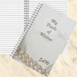 Cuaderno Perlas de la Sabiduría Personalizable elegante