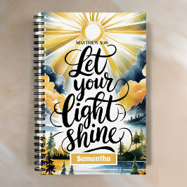Cuaderno Permitir que tu periódico ligero brille