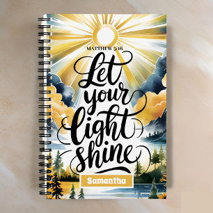 Cuaderno Permitir que tu periódico ligero brille