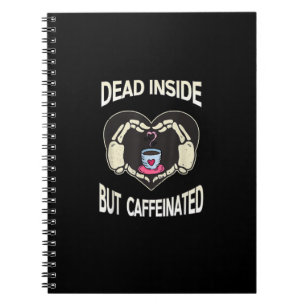Cuaderno Pero Cafetería Skeleton Mands Heart