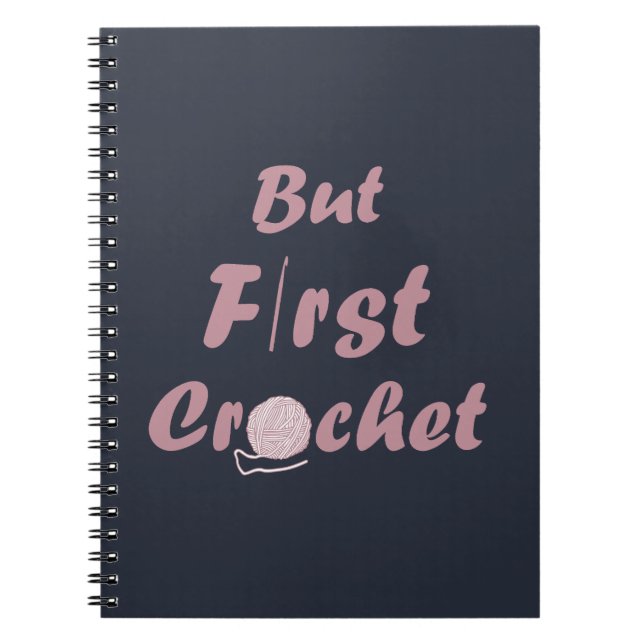 Cuaderno pero las primeras citas crochet graciosas (Frente)