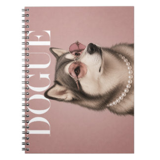 Cuaderno Perra Malamute de Alaska Rosa Covergirl