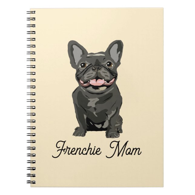 Cuaderno Perrito adorable, bulldog francés (Frente)