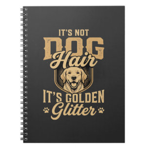 Cuaderno Perrito Golden Retriever Divertido Pelo Brillo