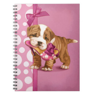 Cuaderno Perrito inglés del bulldog