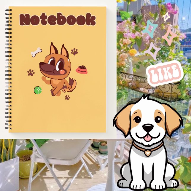 Cuaderno Perro 🥨 💛 ✨ 💗 (Subido por el creador)