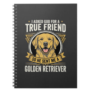 Cuaderno Perro amigo verdadero Retriever Dorado