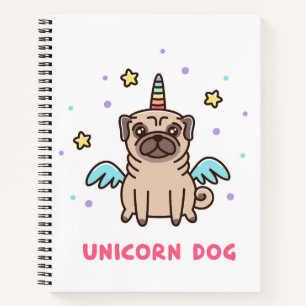 Cuaderno Perro arco iris de Unicornio