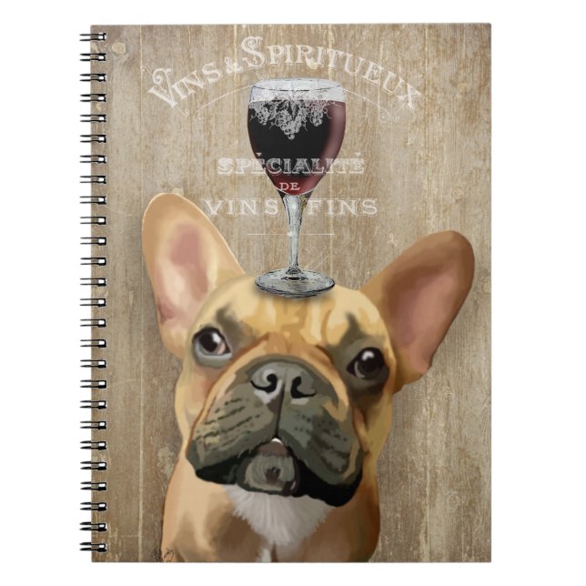 Cuaderno Perro Au Vin, Bulldog francés (Frente)