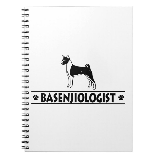 Cuaderno PERRO BASENJI humorístico (Frente)