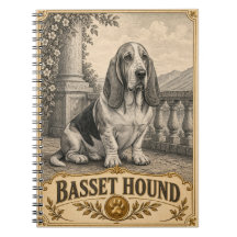 Perro Basset Hound, patrimonio vintage