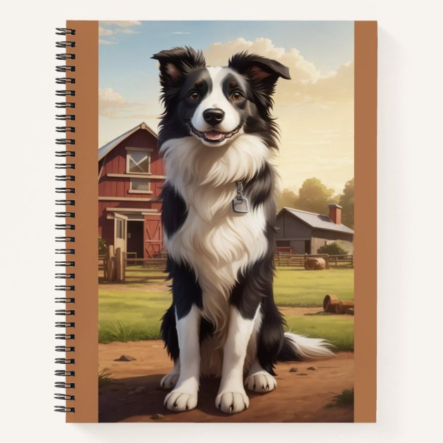Cuaderno Perro Border Collie (Anverso)