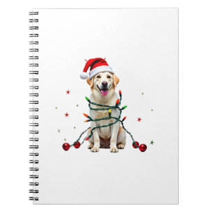 Cuaderno Perro Boxer Blanco Jersey Feo De Navidad Divertido