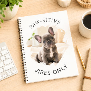 Cuaderno Perro Bulldog Francés Vibraciones positivas solo f