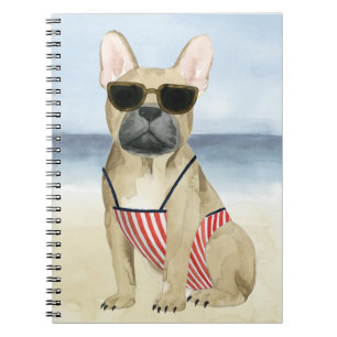 Cuaderno Perro caliente Cachorros En La Playa