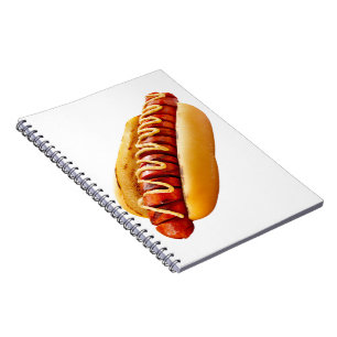 Cuaderno perro caliente de SlipperyJoe's con ambiente de ba
