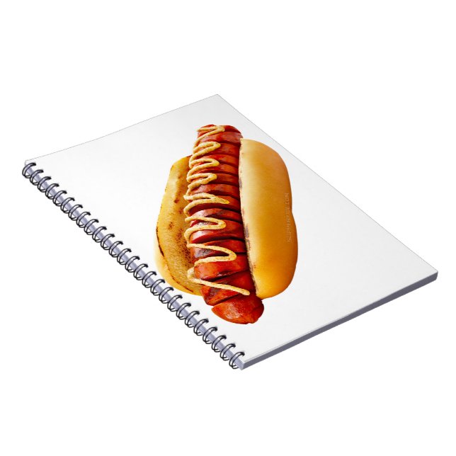 Cuaderno perro caliente de SlipperyJoe's con ambiente de ba (Lado Derecho)