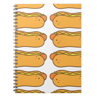 Cuaderno Perro caliente en un bollo
