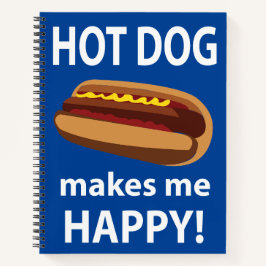 Cuaderno Perro caliente me hace feliz perro caliente