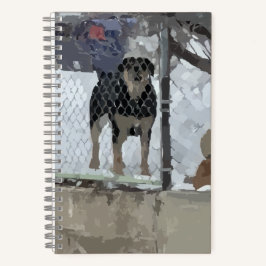 Cuaderno Perro cercado para portátiles