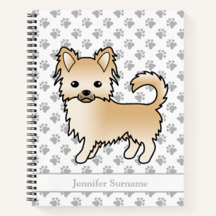 Cuaderno Perro Chihuahua de Abrigo Largo Color Cervato & Te