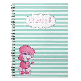 Cuaderno Perro Cítido Giro En Tiras Blancas Mintales Person