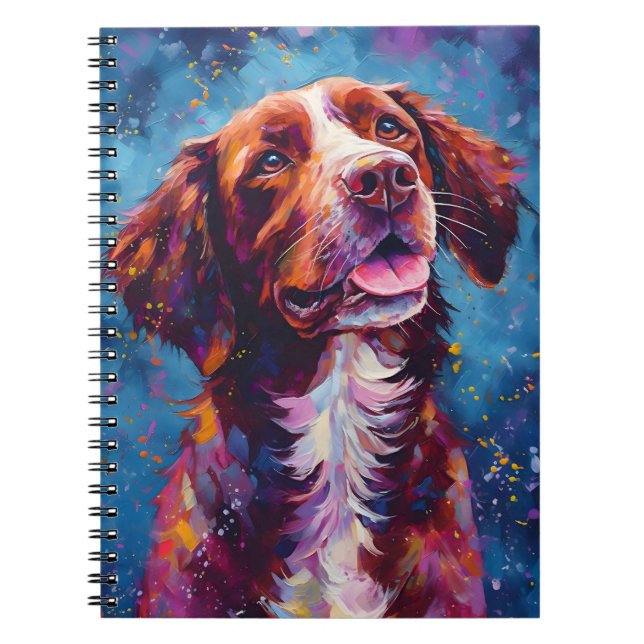 Cuaderno Perro colorido británico (Frente)