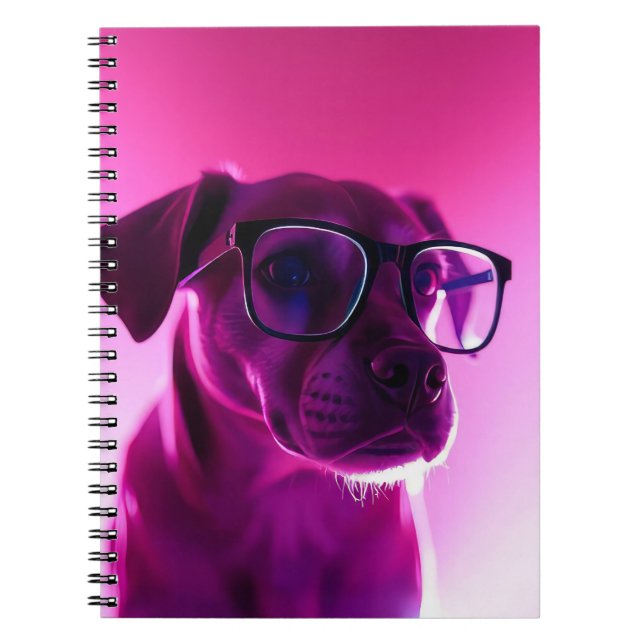 Cuaderno Perro Cool con Gafas de Sol (Frente)