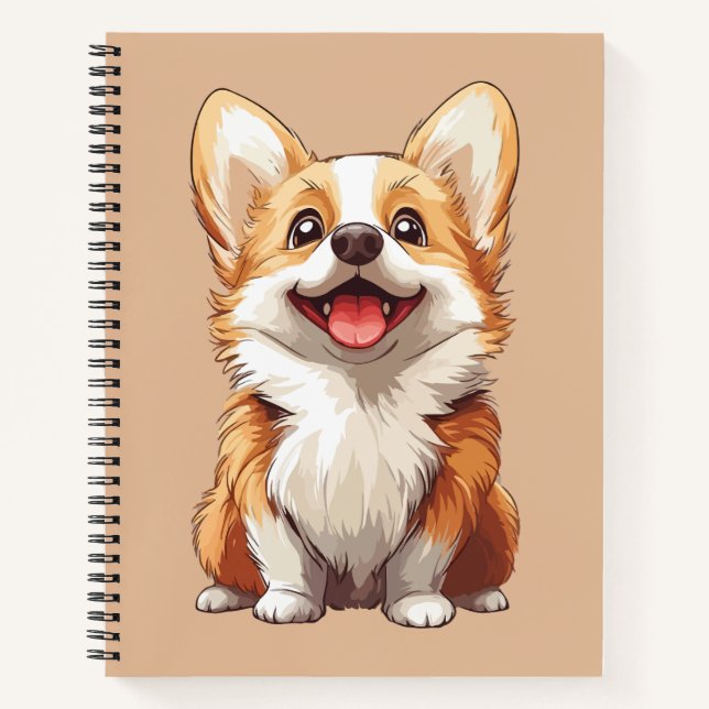 Cuaderno perro Corgi galés (Anverso)