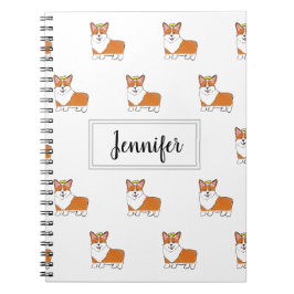 Cuaderno Perro corgi real personalizado