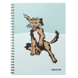 Cuaderno Perro Cuerdo Con Ojos De Cachorro Azul