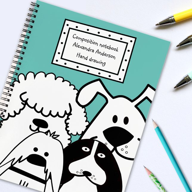 Cuaderno Perro Cute Doodle (Subido por el creador)