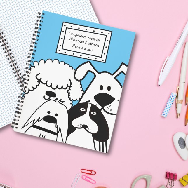 Cuaderno Perro Cute Doodle (Subido por el creador)