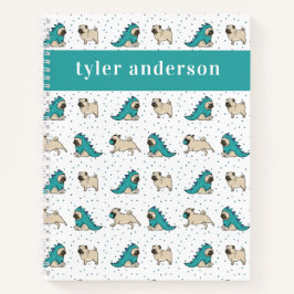 Cuaderno Perro Cute Pug Personalizado
