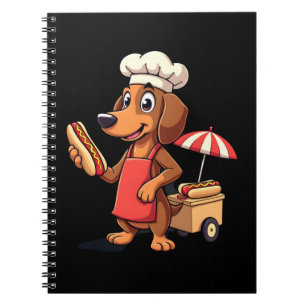Cuaderno Perro Dachshund Divertido Salchicha Sandwich Hotdo