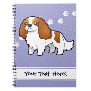 Cuaderno Perro de aguas de rey arrogante Charles del dibujo