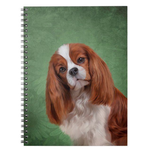 Cuaderno Perro de aguas de rey arrogante Charles del perro (Frente)