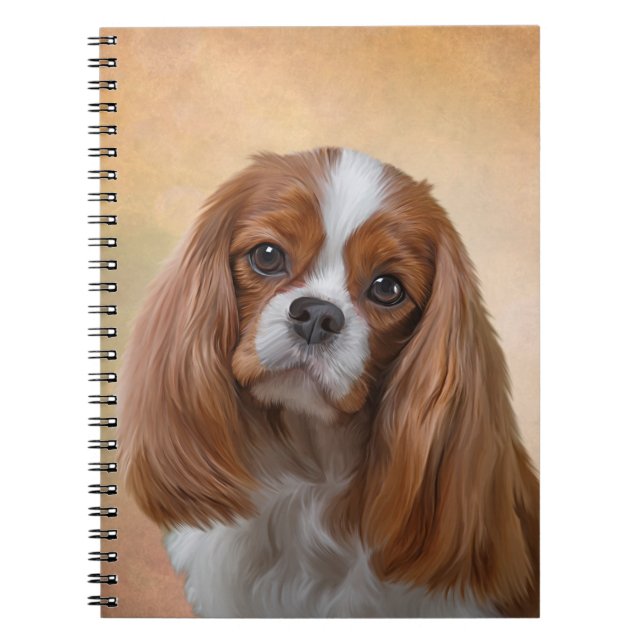 Cuaderno Perro de aguas de rey arrogante Charles del perro (Frente)