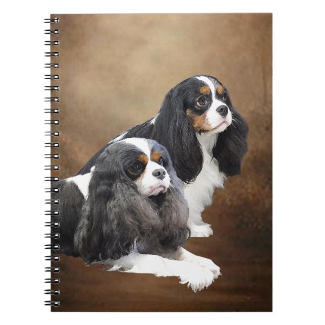 Cuaderno Perro de aguas de rey Charles arrogante (Frente)