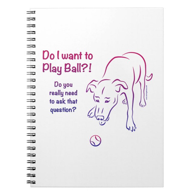 Cuaderno Perro de bolas de tenis (Frente)