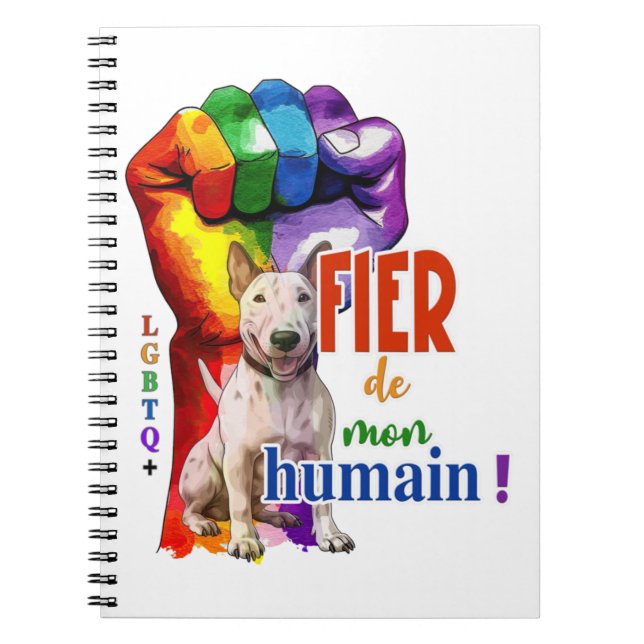 Cuaderno Perro de Bullterrier en miniatura (Frente)