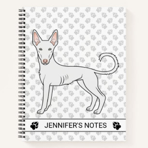 Cuaderno Perro de dibujos animados de raza Podenco Ibicenco