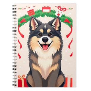 Cuaderno Perro de dibujos animados festivos