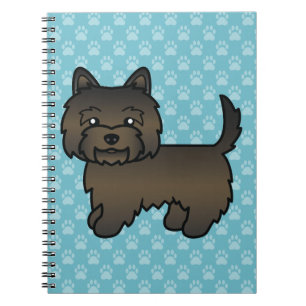Cuaderno Perro de dibujos animados Terrier Cairn Brindle Os