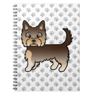 Cuaderno Perro de dibujos animados Yorkshire Terrier de cho