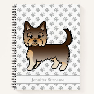 Cuaderno Perro de dibujos animados Yorkshire Terrier de cho
