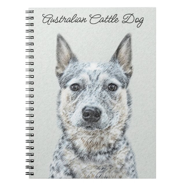 Cuaderno Perro de ganado australiano - Arte de perro origin (Frente)