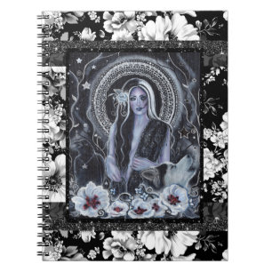 Cuaderno Perro de la diosa de Melinoe raven de Renee Lavoie