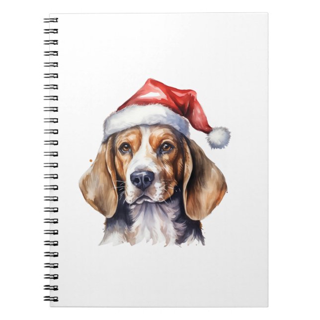 Cuaderno Perro de los Navidades Beagle (Frente)